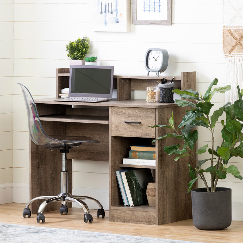 Axess Computer Desk, Weathered Oak