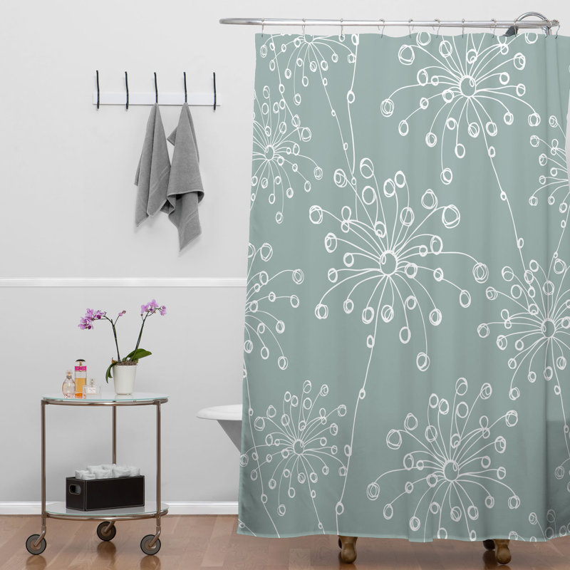 Rideau de douche simple à motif excentrique