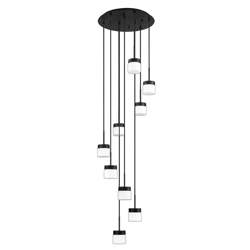 Poêle noire 9 lumières Ikee