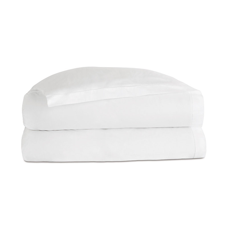 Deluca Duvet Cover, White, Super King Duvet Cover