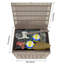 Boîte de terrasse verrouillable résistante à l'eau 30 gallons Decksplore (style rotin)-101463054-101463056