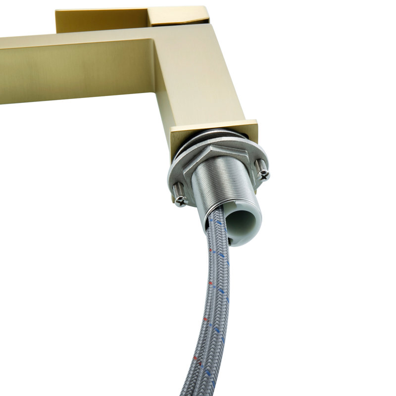 Jakob Single-handle Bathroom Faucet, Brushed Gold