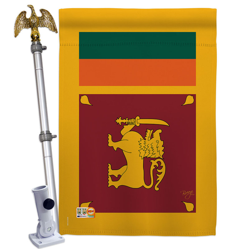 Ensemble de drapeaux en polyester 2 côtés 40 x 28 po
