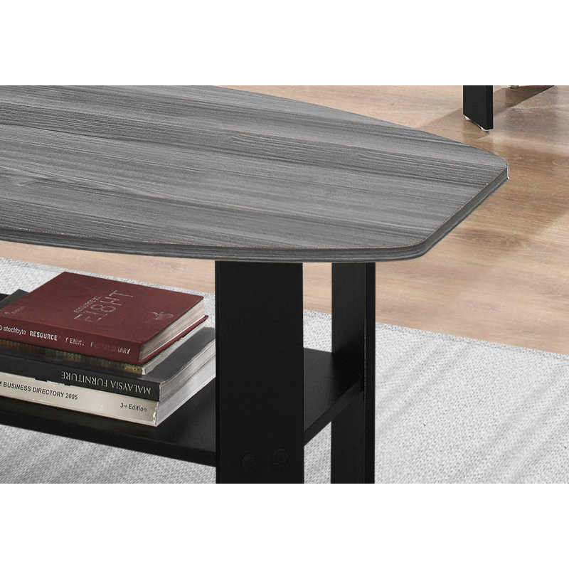 Ensemble de table l 21,5 po x P 35,5 po x H 16,2 po, ensemble de 3 panneaux de particules noirs