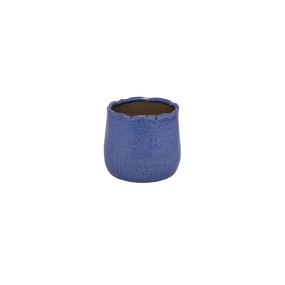 Pot en céramique bleu