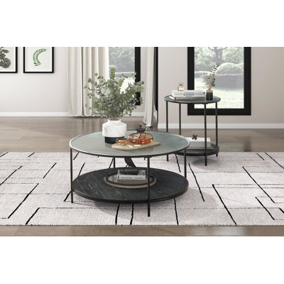 Ensemble de 2 tables d'appoint modernes 2 pièces