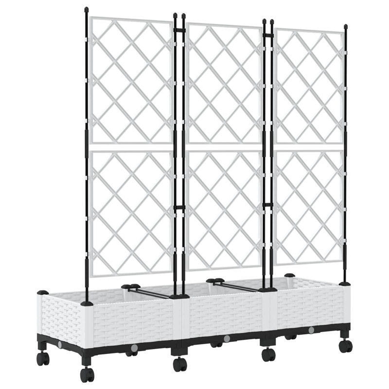 Planter, 131.5cm H x 120cm W x 40cm D, White