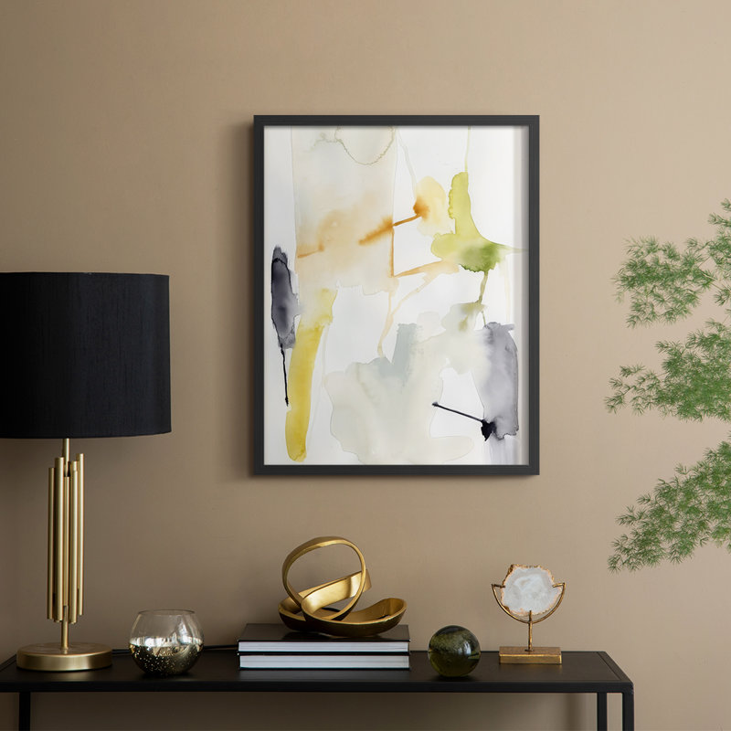 «Spanning Connections I», reproduction encadrée - bois massif, H 15 po x l 12 po, Noir
