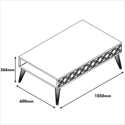 Table basse avec rangement Crowe