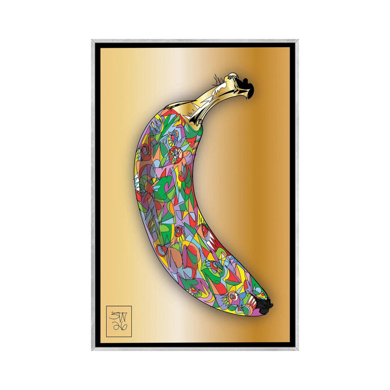 «Banana Drome 2026», reproduction d'art sur toile encadrée, 60" x 40", Framed Canvas, Silver
