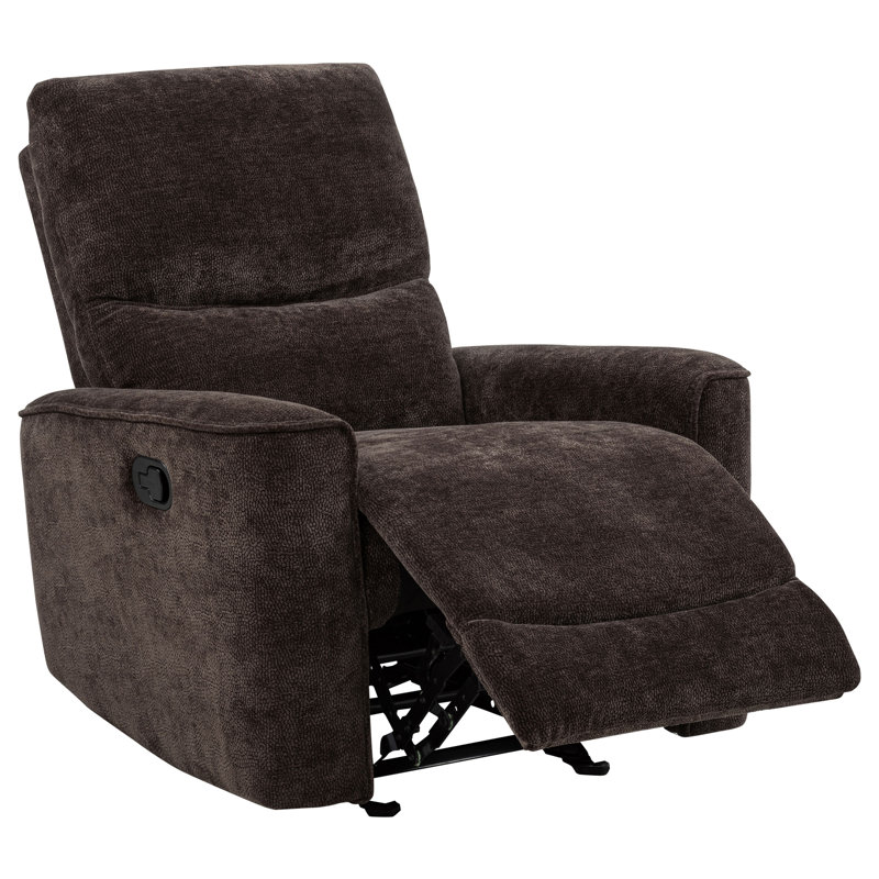 Fauteuil inclinable et oscillant brun foncé Trask, Dark Brown