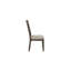 Chaise d'appoint à dossier échelle rustique gris 2 pièces avec assise rembourrée et dossier solide de 2 chaises de couleur hue