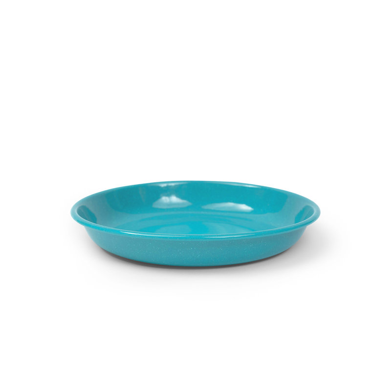 Crow Canyon Enamelware Stinson Pasta Plates	, Turquoise 