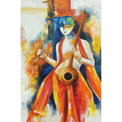 Bhajan - The Saint | Acrylic On Canvas | By Suhita Banerjee