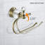 Polished Gold Toilet Paper Holder, Brass Crystal Tissue Holder Bathroom Accessories Wall Mounted