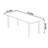 The long solid wood dining table is very simple-106849987