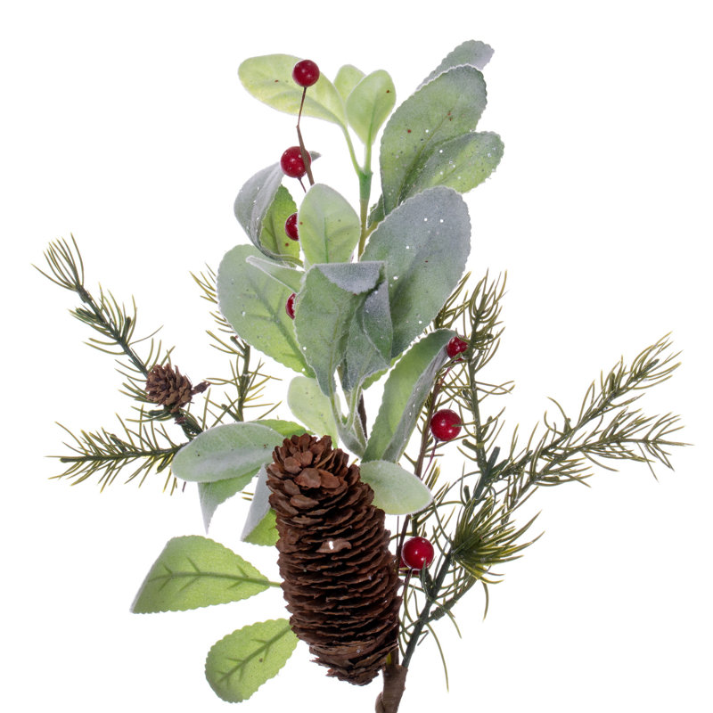 Couronne à feuilles en polyester 22 po