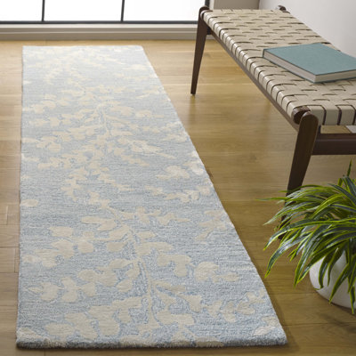 Tapis bleu / beige Glamour 542