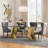 Ammerman Glass Top Metal Base Dining Table-600084515-599811096