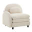 Canapé courbé en tissu VF Teddy Vitteria avec coussin blanc beige-207187398