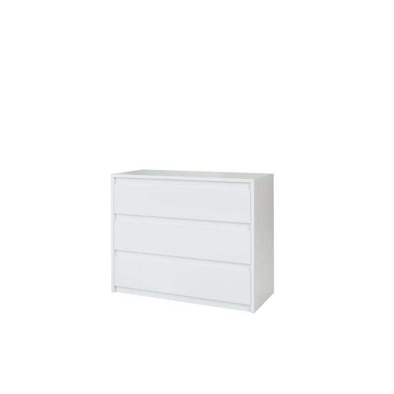 Wylo 110cm W 3 - Drawer Chest of Drawers