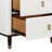 Dzianis 2-Drawer Nightstand in White and Walnut