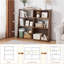 Bibliothèque extensible, bibliothèque convertible 3 en 1 pour petits espaces, étagère échelle à 3 niveaux pour salon, bureau, chambre