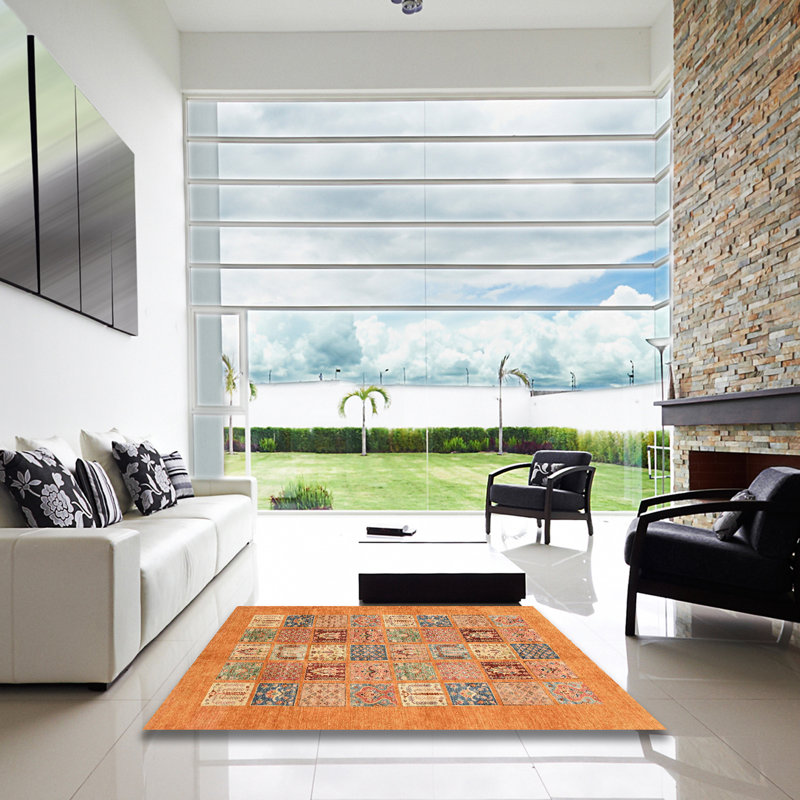 Abstract Indoor Rug, Square 6'