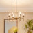 Ledger 6 - Light Dimmable Wagon Wheel Chandelier