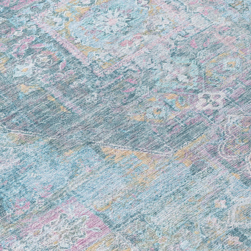 Machine Washable Indoor/Outdoor Jacinto ACN2140 Global Rug, Rectangle 10' x 14'