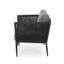 Élégant complément de salon, chaise d'appoint sophistiquée