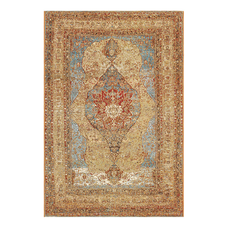 Tapis d'extérieur traditionnel, Rectangle 4 pi 1 po x 6 pi 1 po