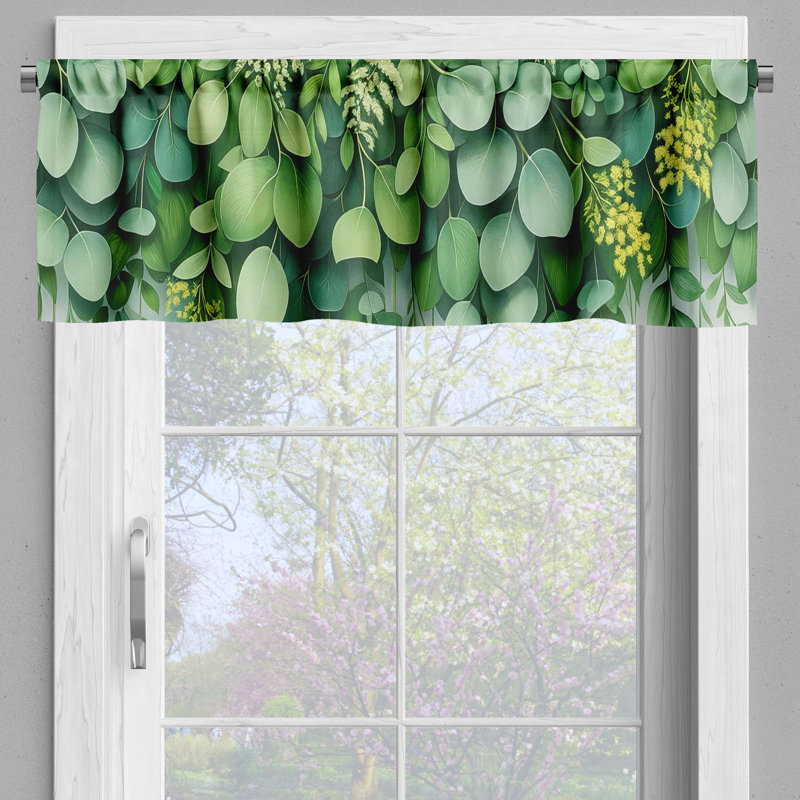 Tailored Window Valance, 42" W x 12" L