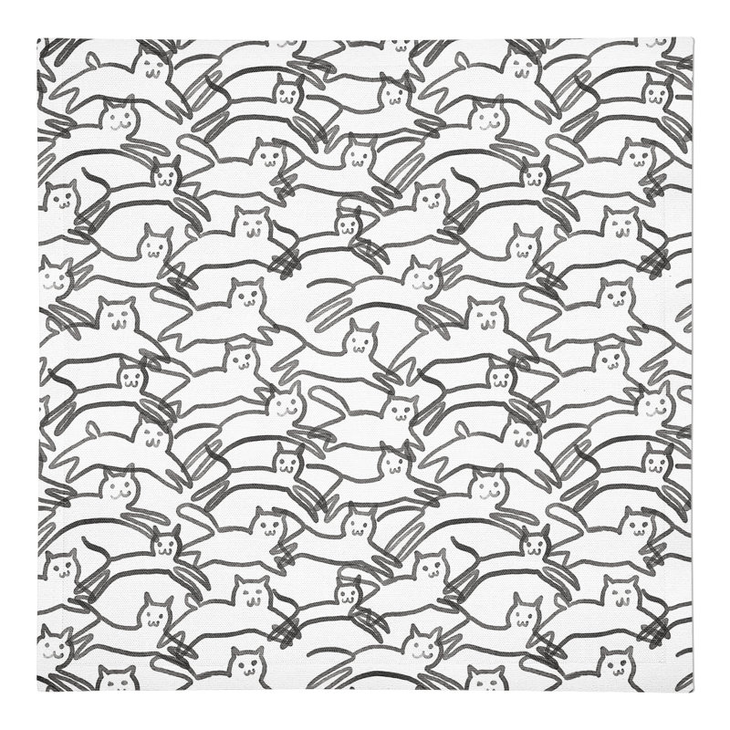 Serviette carrée en coton
