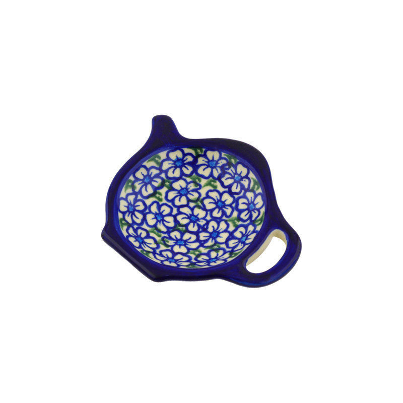 Polmedia Stoneware Tea Bag Plate