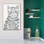 «Miaow» par Hello Angel, art mural sur toile, 18 po x 26 po-101648824