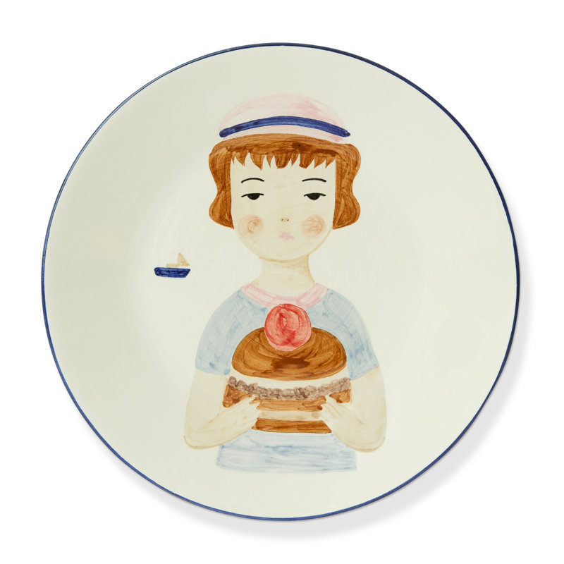 Pizani Handpainted Lily Plate