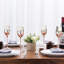 4 Piece 266ml Glass Flute Set
