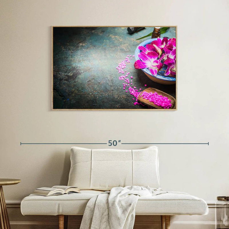 Spa Fusion, Cadre flottant en bois naturel, 40 po x 27 po