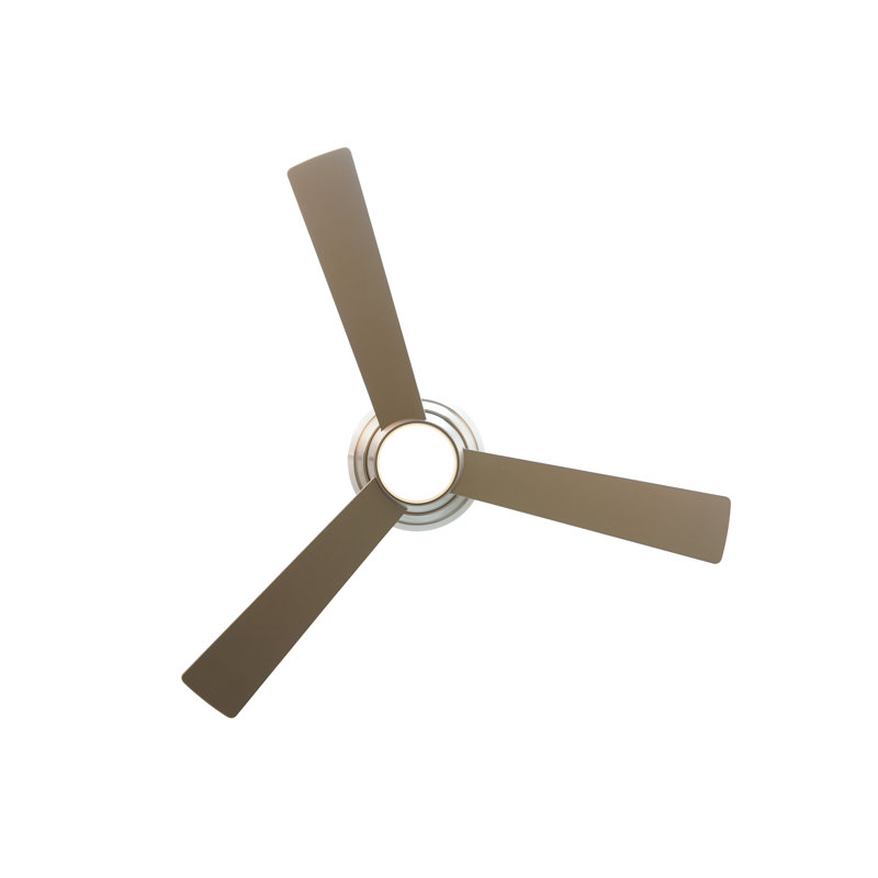 Hodson 54'' Ceiling Fan with LED Lights, Stainless Steel with Silver Blades