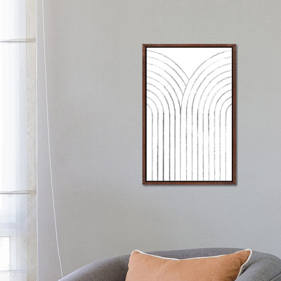 Rainbow Style Line Art 1 Piece Wall Art on Canvas