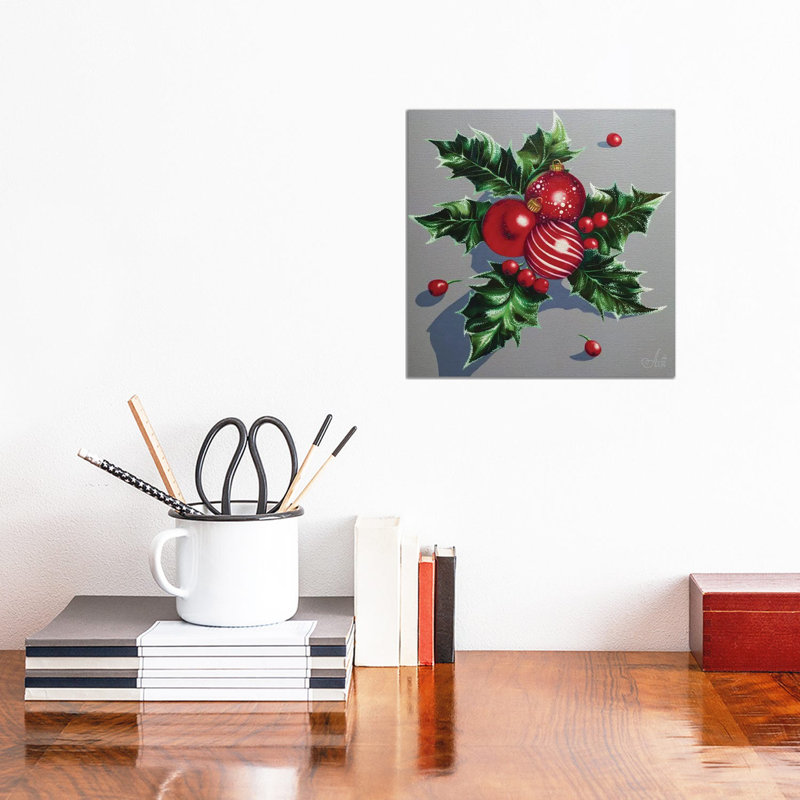 «Christmas Joy» - reproduction d'art murale - toile tendue