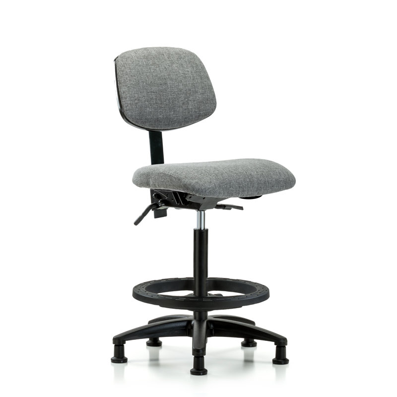 Chaise de dessinateur Micaela, Patins, Gris, Non inclus