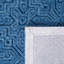 Tapis bleu foncé en laine / coton touffeté à la main Thinh-1351684451