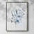 Toile encadrée argent patiné