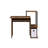 Lyphre Weathered Oak & Black Finish Computer Desk (Not Including Office Chair)-714768655
