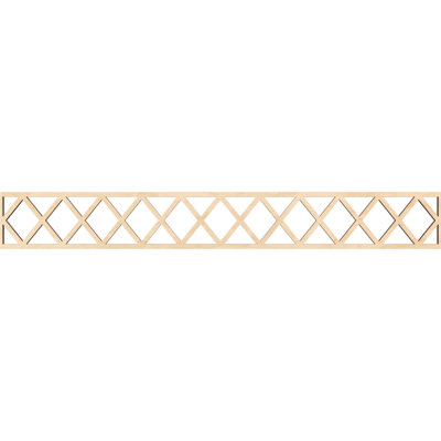 46 1/4"W x 6"H x 3/8"T Wolford Fretwork Moulding, Birch