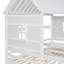 Lits plateforme House avec deux tiroirs pour lits partagés garçon et fille-755569964