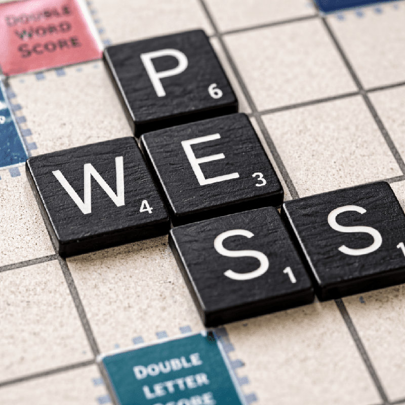 Wooden Scrabble Wall Game (32”x24”) | Magnetic Wall Word Game
