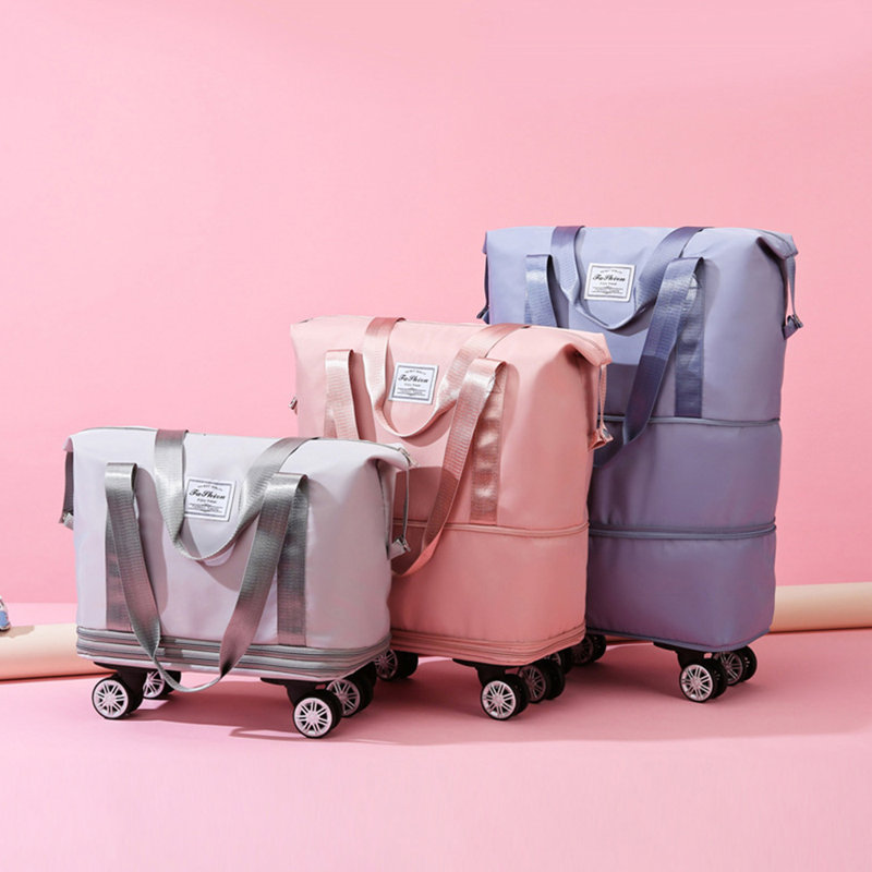 Valise légère pliable extensible à roulettes